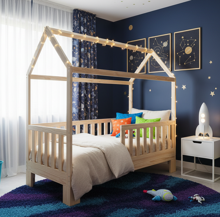Single Mandla Grow With Me House Bed - In Stock