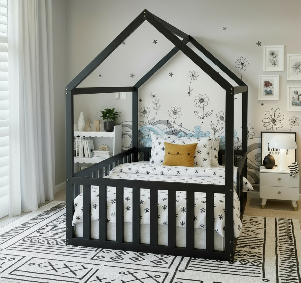 Classic House Floor Bed - No Legs