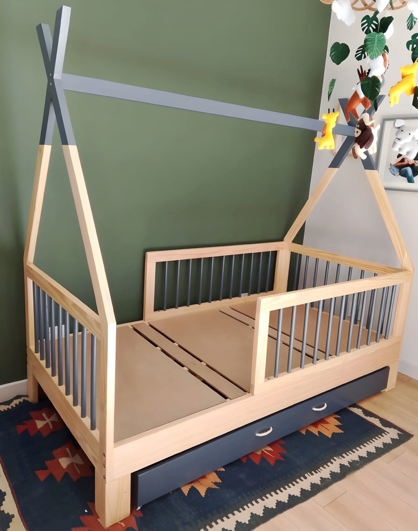 Bamboo Grow With Me Teepee Bed