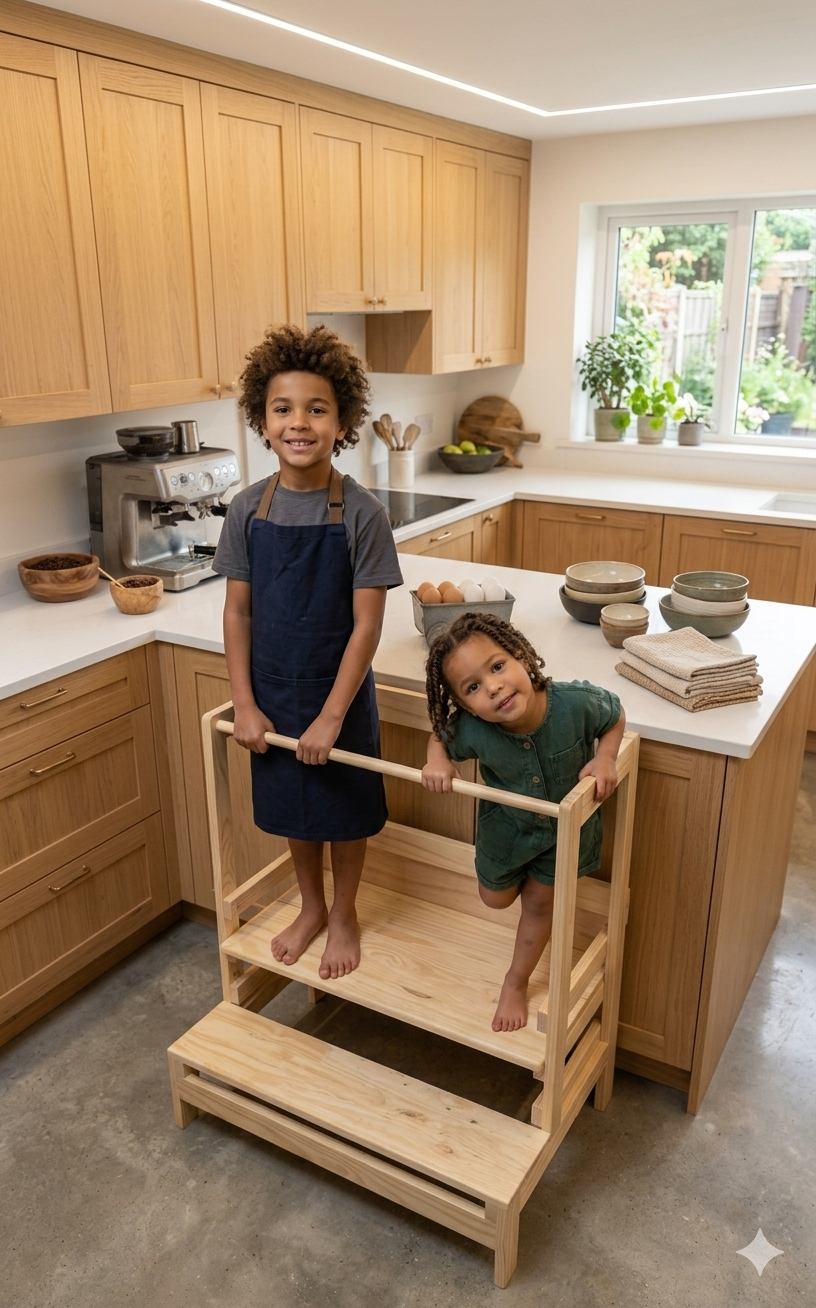 TWIN/SIBLING Adjustable Learning Tower