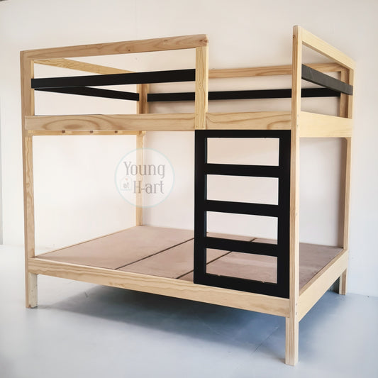 3/4 Mickey Bunk Bed with Bottom Base/Legs Ladder on LHS - In Stock