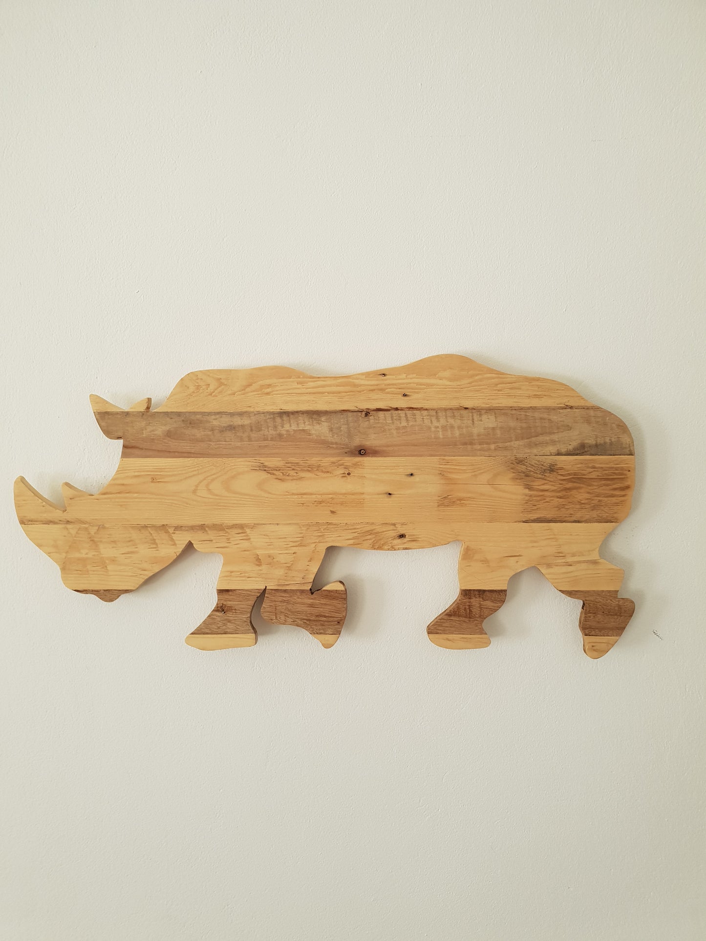 Rhino Body Wooden Decor