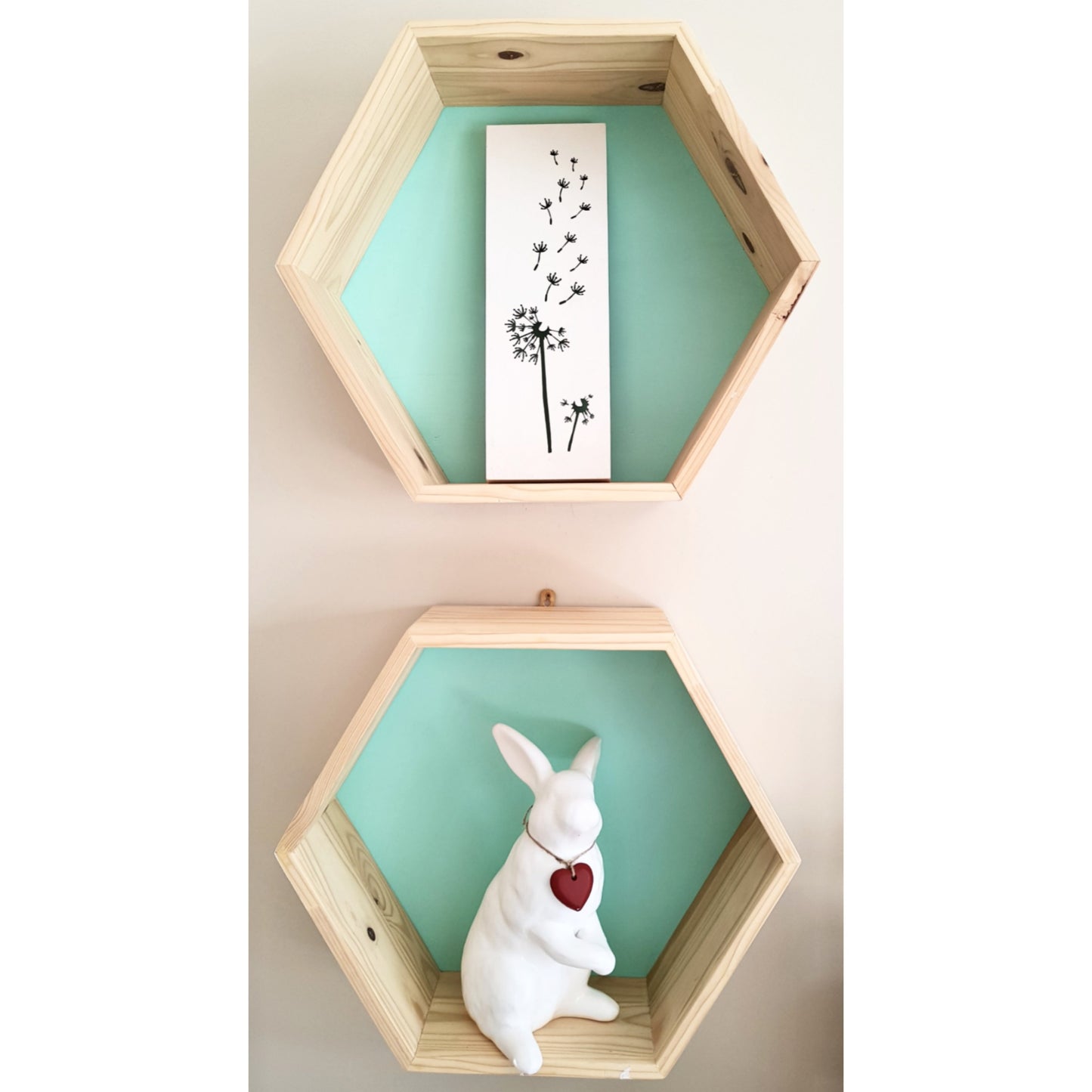 Hexagon Shelf - Solid Pine