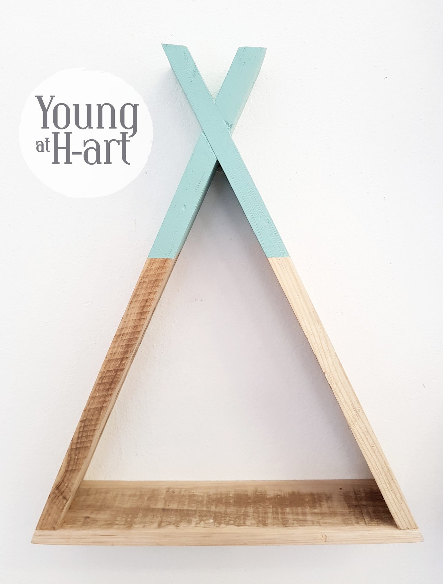 Rustic Tee Pee Shelves