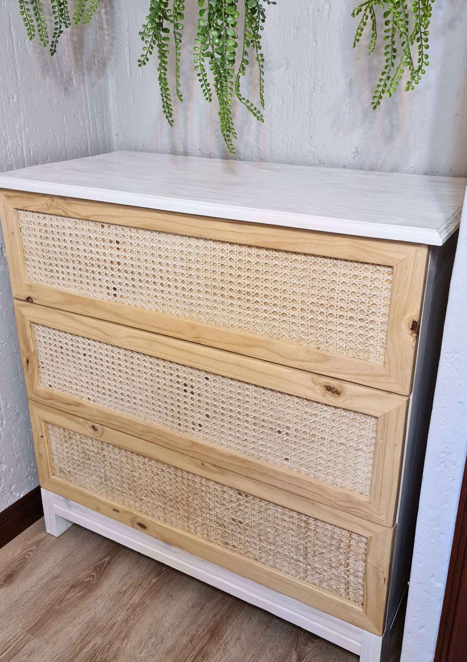 Boho Rattan Chest of Drawers