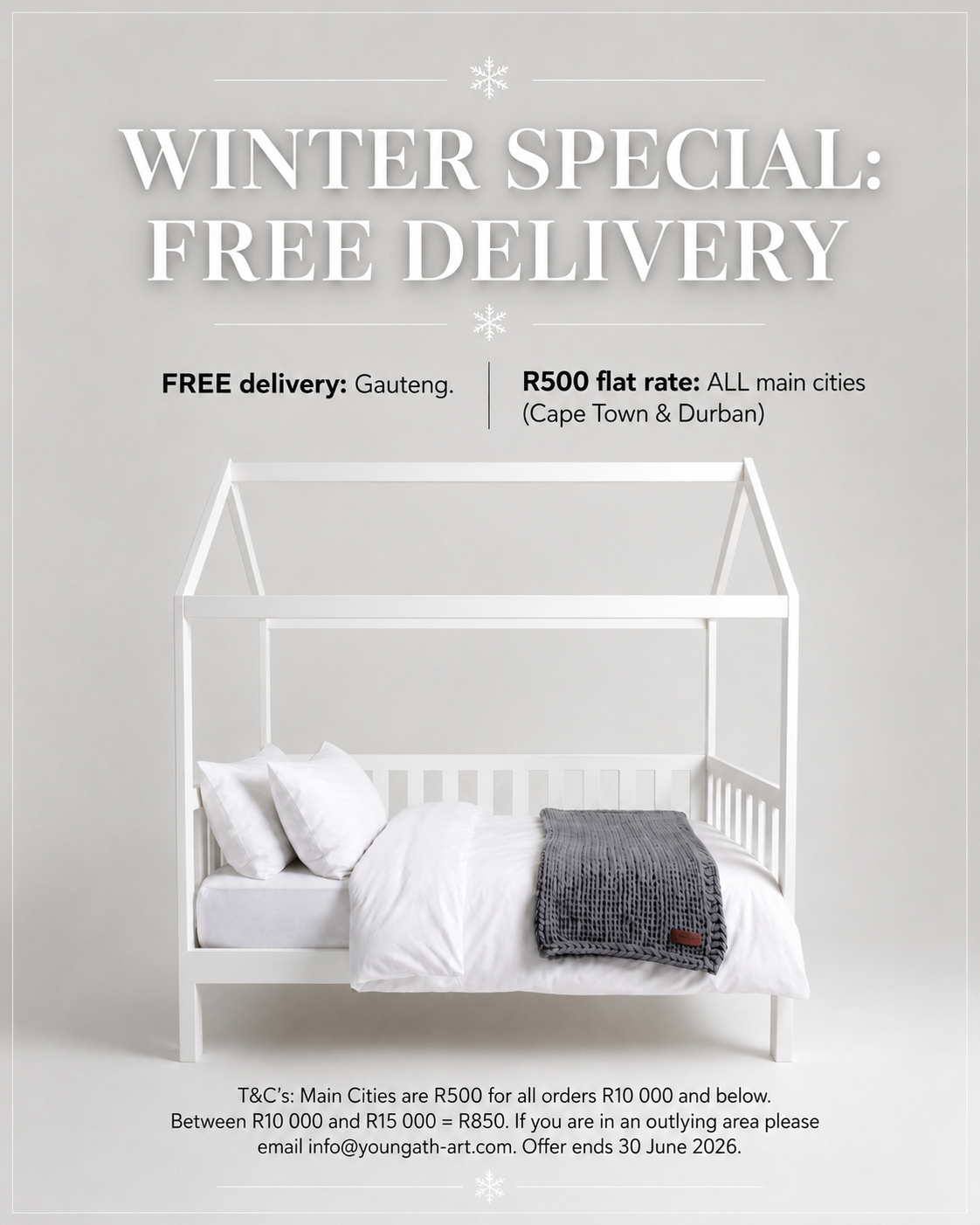 Winter special free delivery promotion