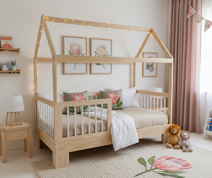 Bamboo Grow With Me House Bed
