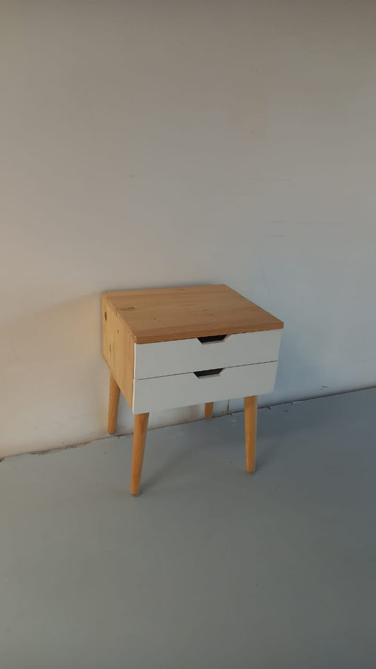 Scandi Side Table. White. IN STOCK
