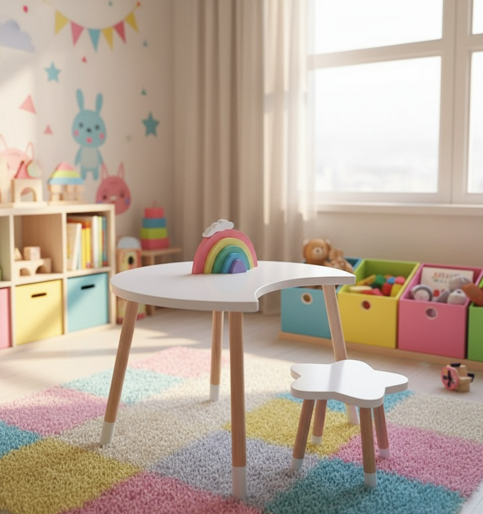 Kids Moon Table Set