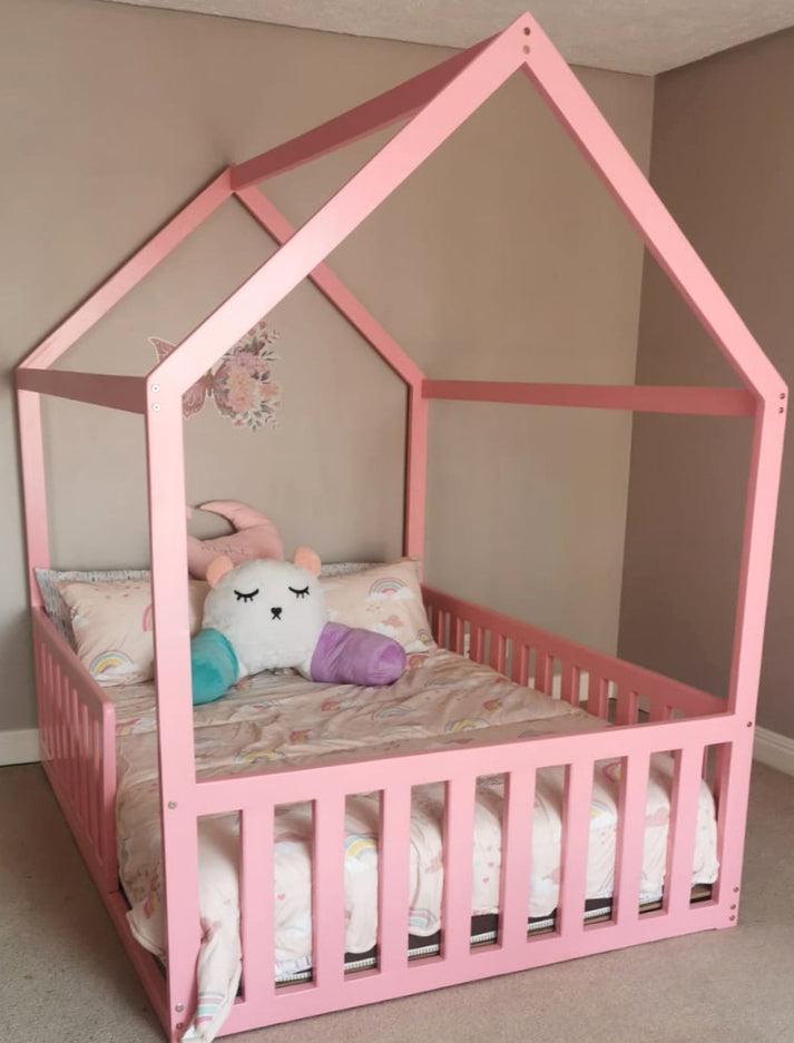 House Bed Frame w/Removable Side Rails Young at Hart Interiors