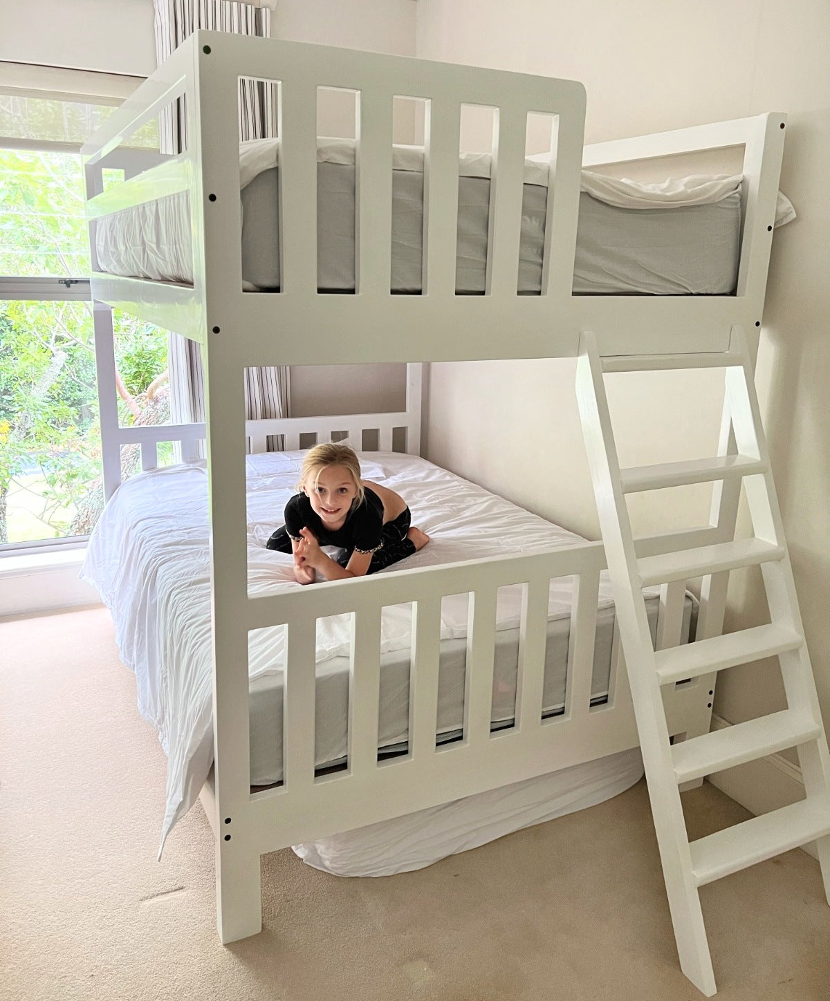 Charlie Bunk Bed- Raised with Legs