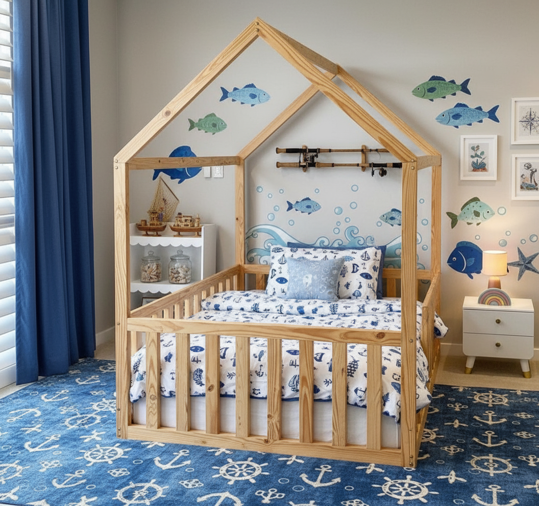 Classic House Floor Bed - No Legs