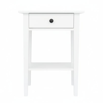 White cabinet with a drawer on a white background
