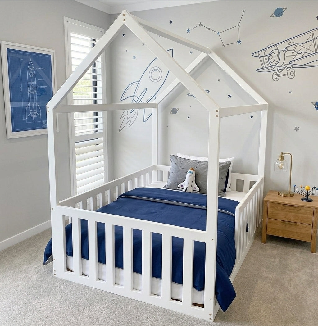 Double Classic House Floor Bed - No Legs - In Stock