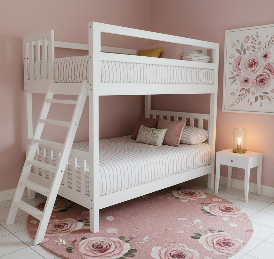 Charlie Bunk Bed- Raised with Legs