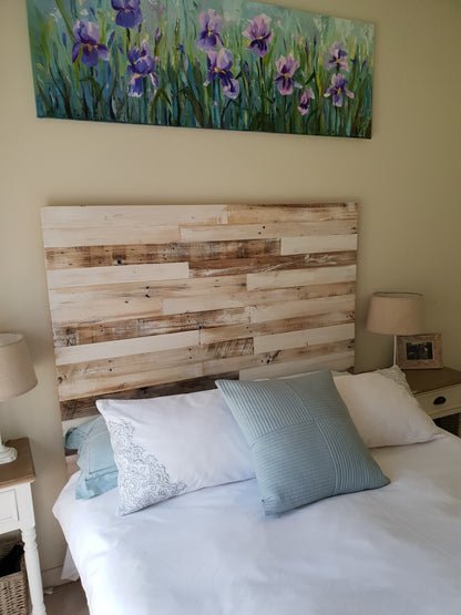 White-Technique Staggered Headboard