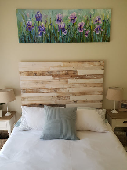 White-Technique Staggered Headboard