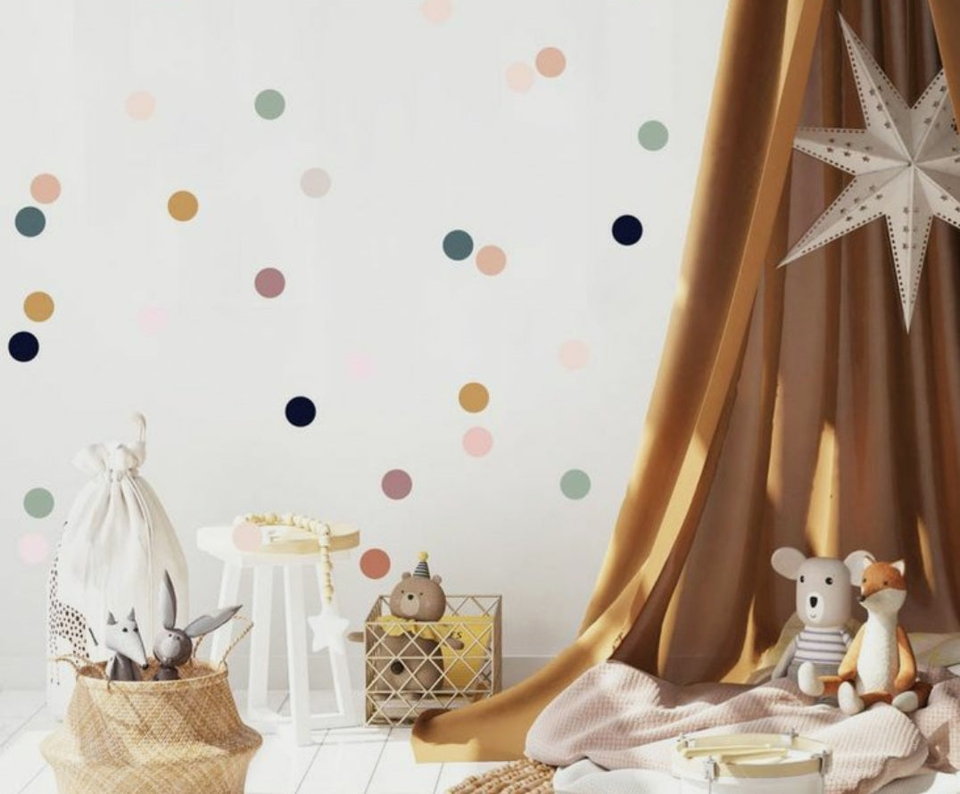 Polka Dot Wall Paper Stickers - Sticker