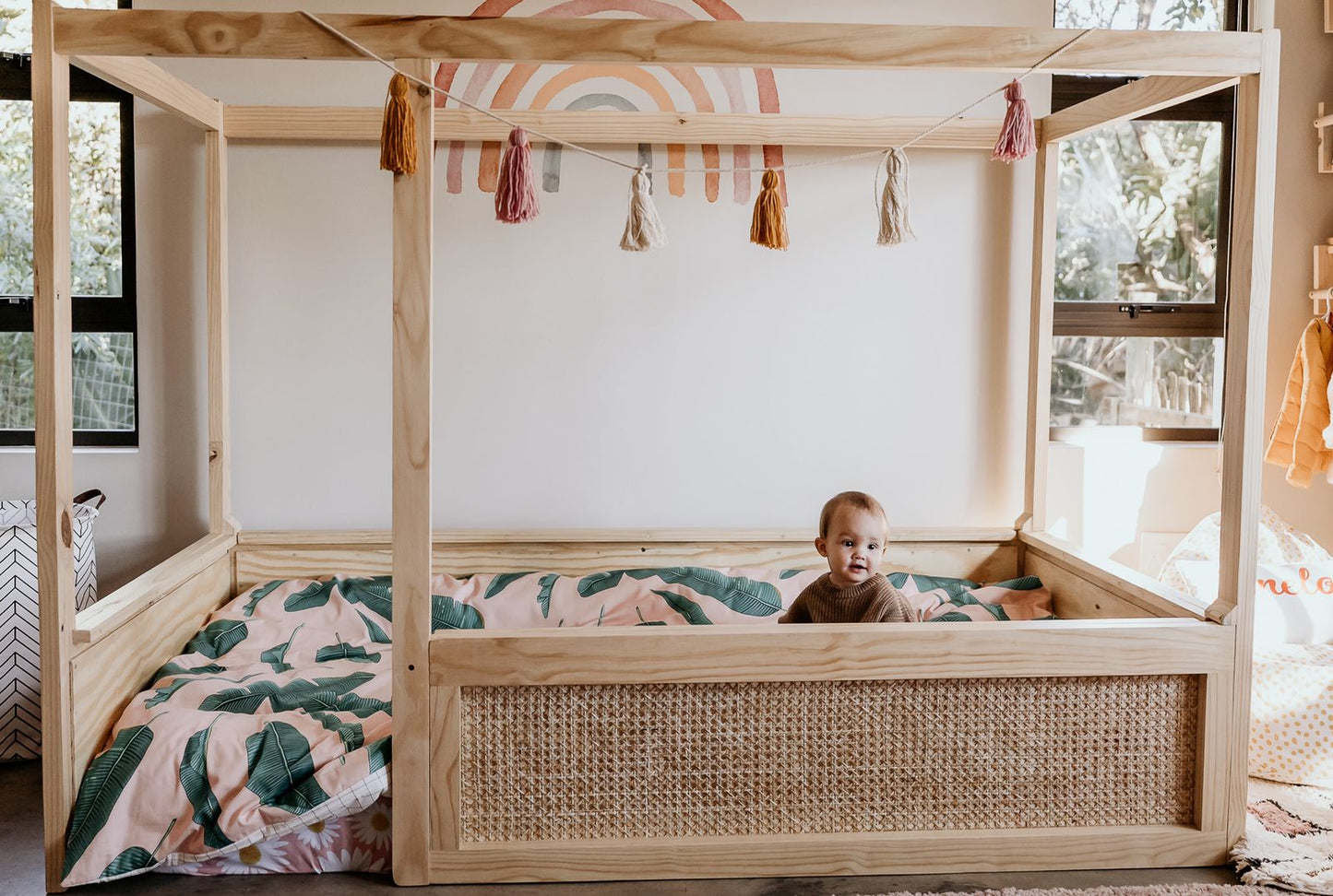 Boho 2in1 Bunk Bed (Starts on Floor) - Furniture