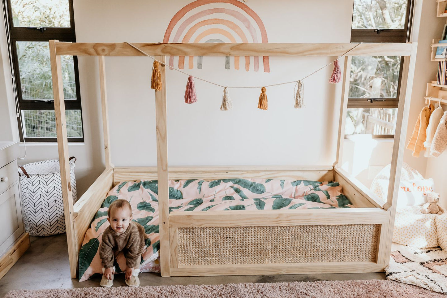 Boho 2in1 Bunk Bed (Starts on Floor) - Furniture