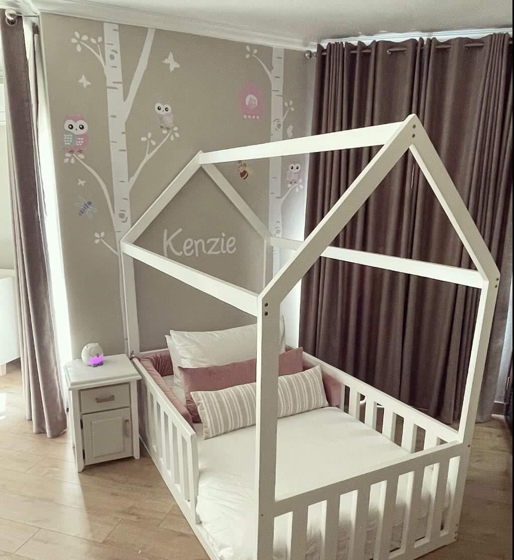 House Bed Frame w/Removable Side Rails - Furniture