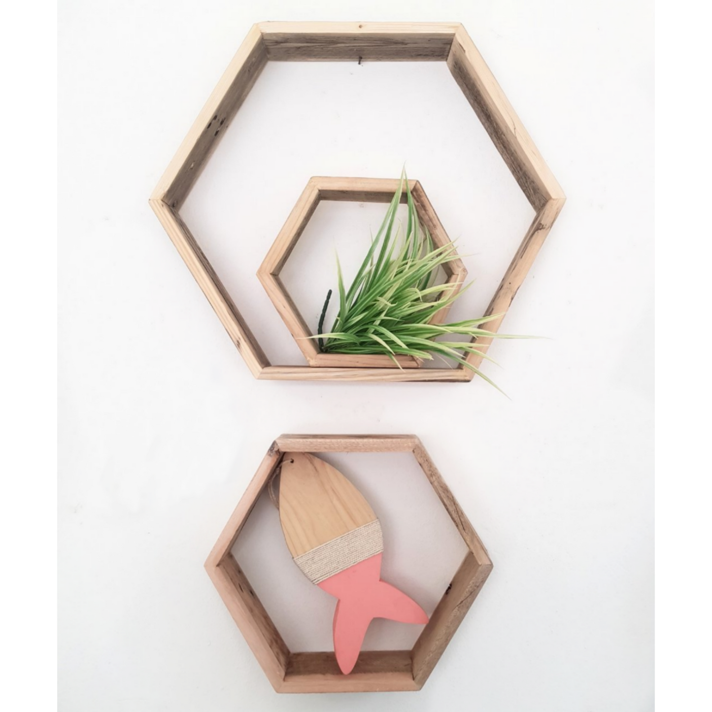 Hexagon Shelves - Set of 3 - Decor