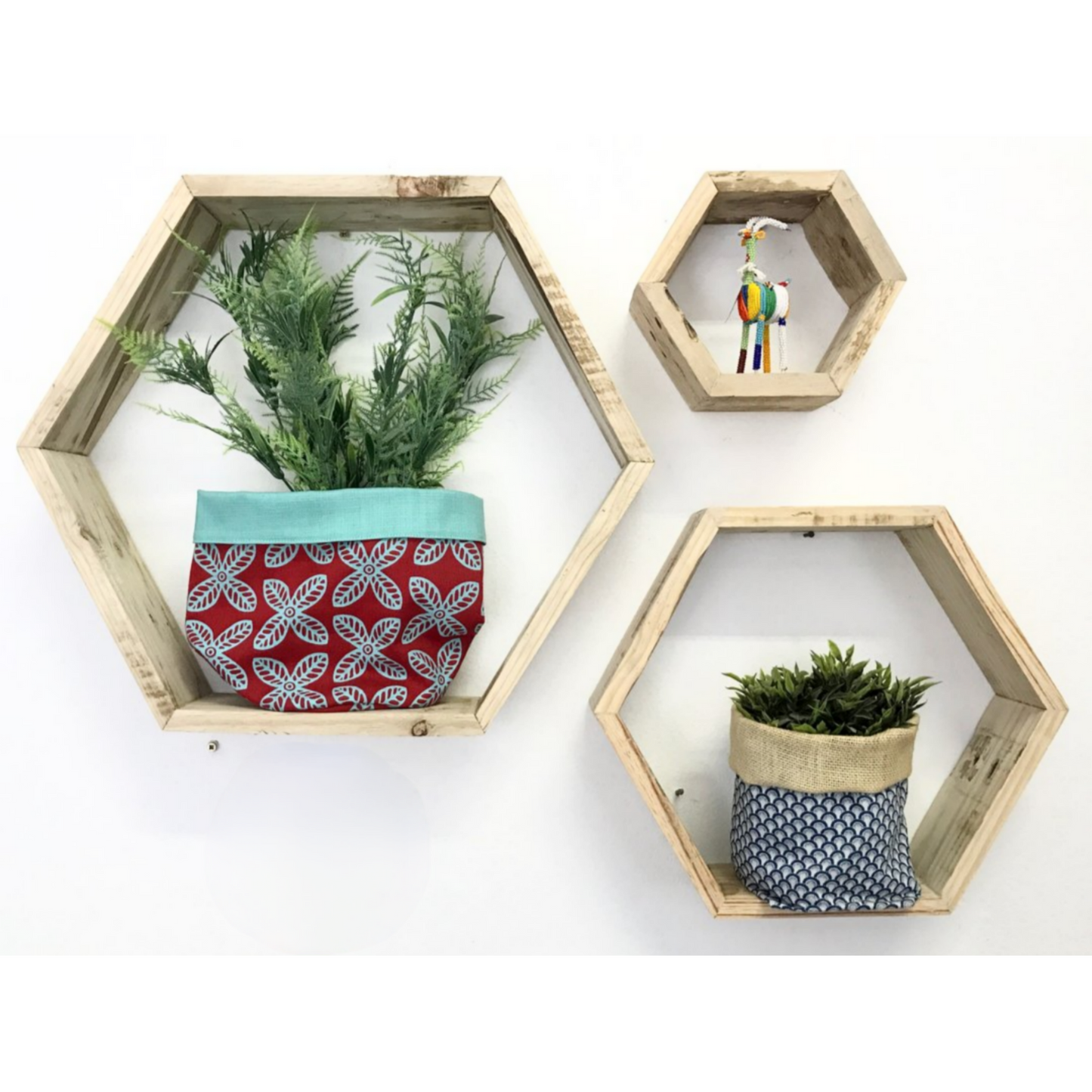 Hexagon Shelves - Set of 3 - Decor