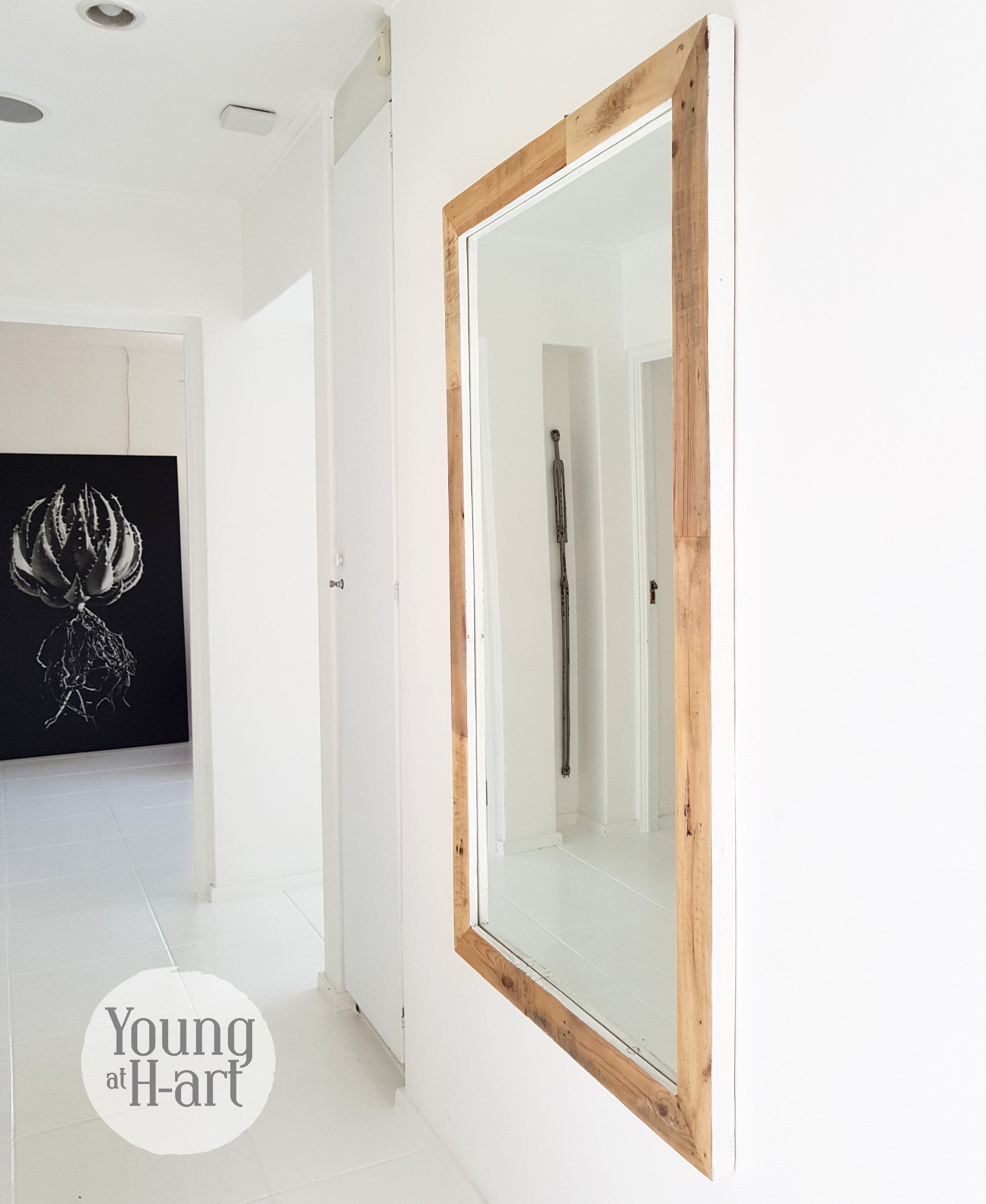 White Sided Rustic Mirror – Young at H-art Interiors