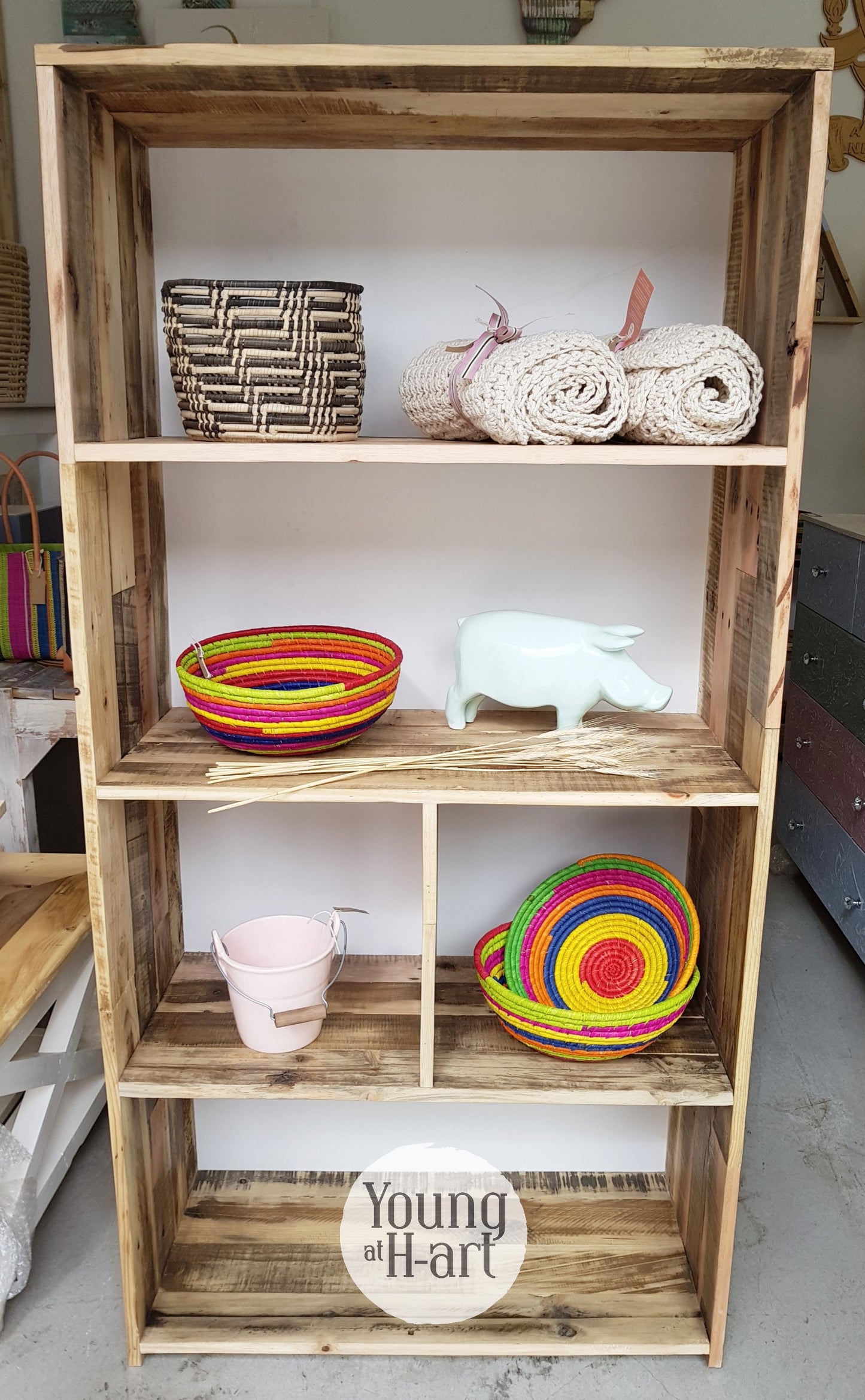 Reclaimed Block Shelf - Furniture