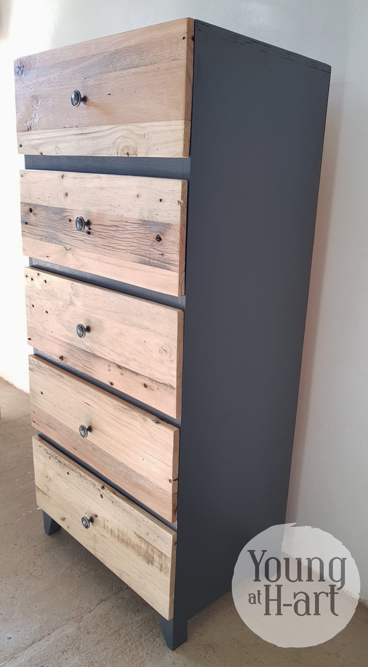 Rustic Style Drawer Fronts Leigh Rustic Chest of Drawers – Young at H-art