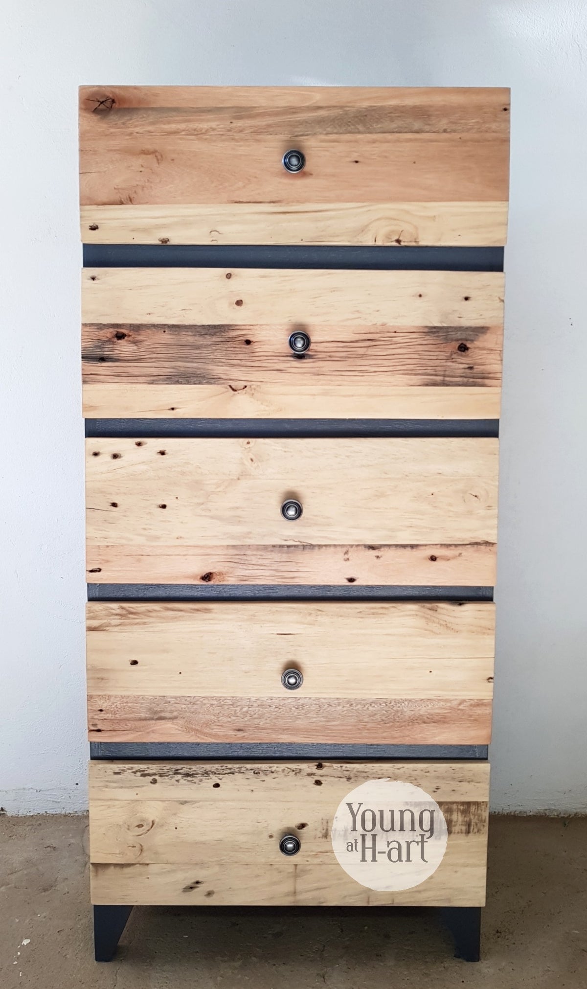 Rustic Style Drawer Fronts Leigh Rustic Chest of Drawers – Young at H-art