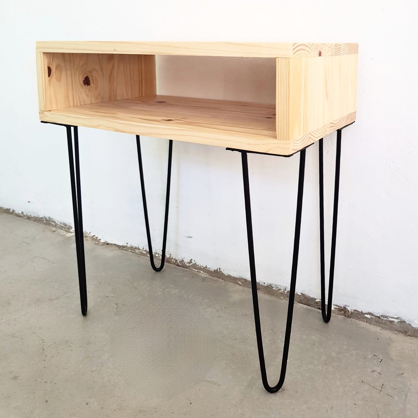 Box Side Table w/Hairpin Legs - Furniture