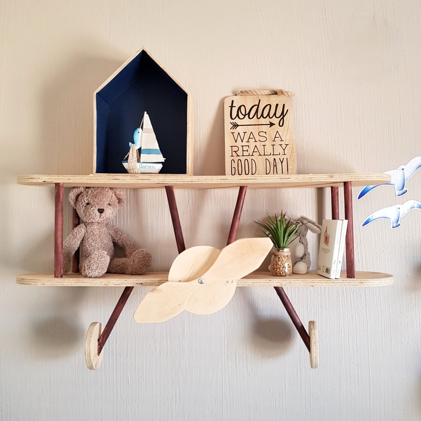 Vintage Aeroplane Shelf - Furniture