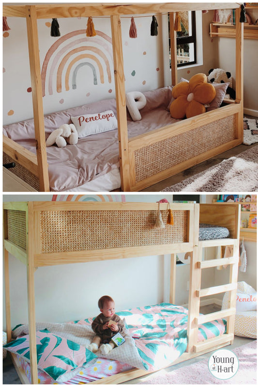 Boho 2in1 Bunk Bed (Starts on Floor) - Furniture