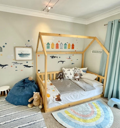 House Bed Frame w/Removable Side Rails - Furniture