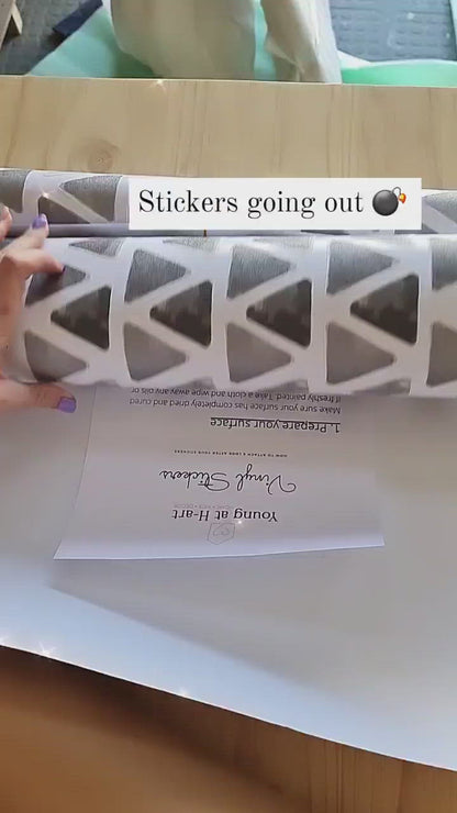Watercolour Triangle Wall Stickers